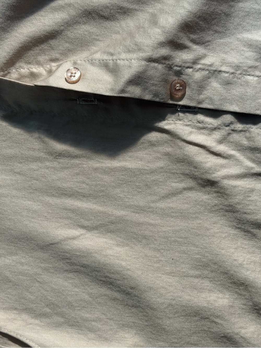 Leset cropped tan silk blouse - Picture 4 of 4